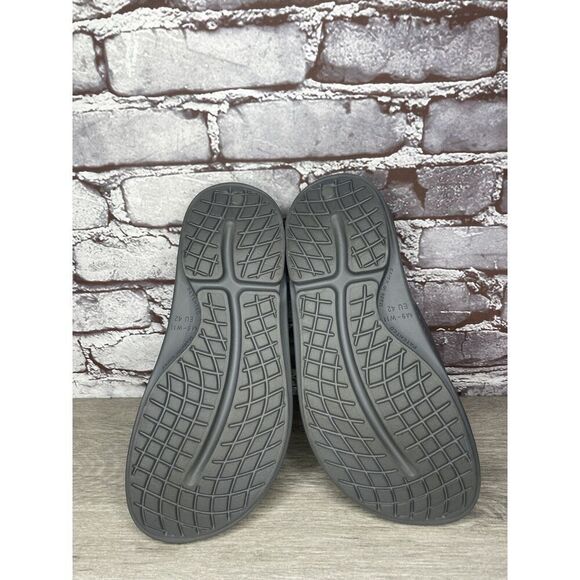 OOFOS 1100 OOahh Slate Grey Rubber Slides Recovery Sandals Women Sz 42EU/11M US - Picture 9 of 15